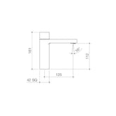 Dorf Epic Bloc Progressive Basin Mixer Matte Black